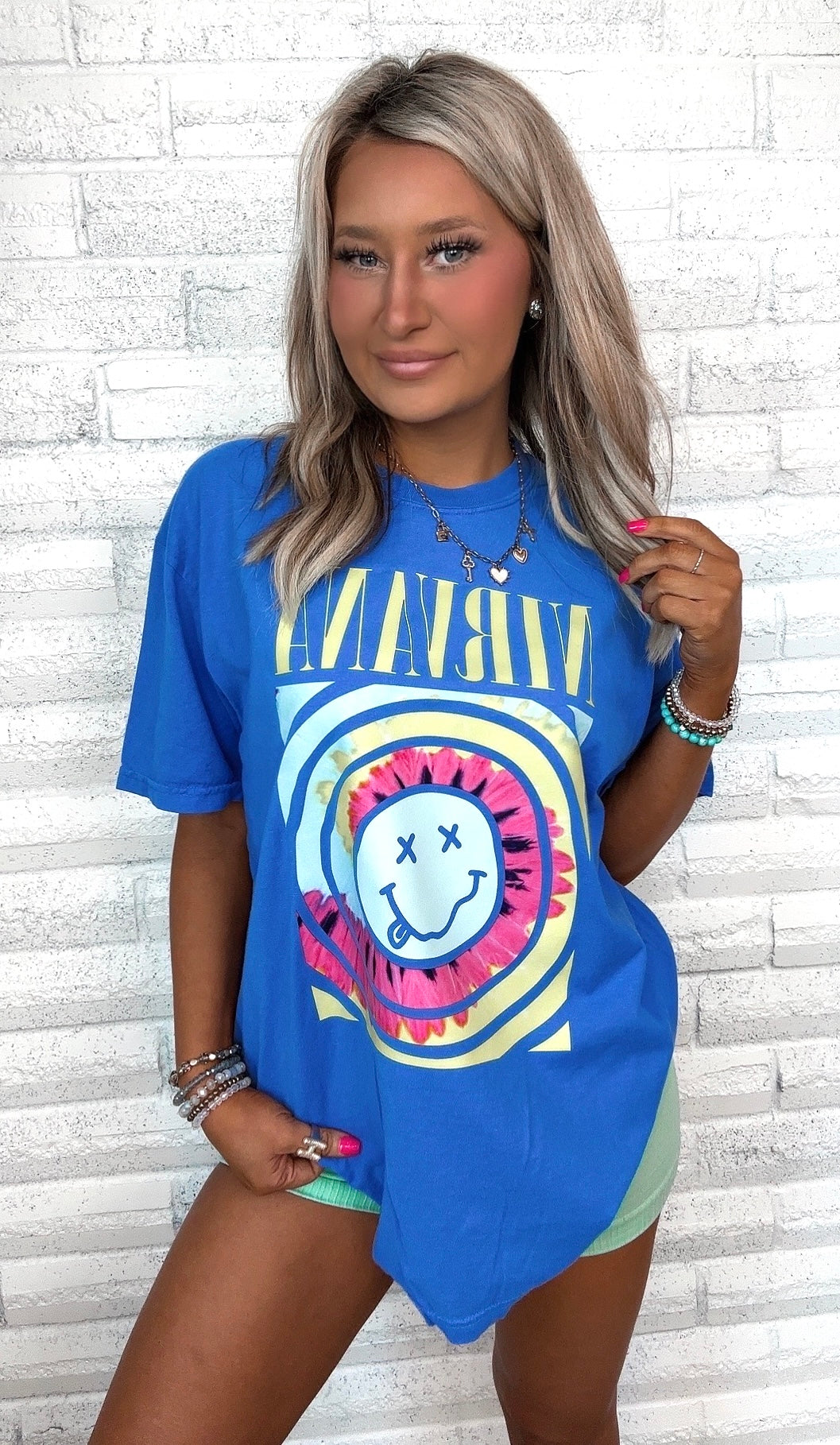 Stay On Trend Tie-Dye Graphic Tshirt