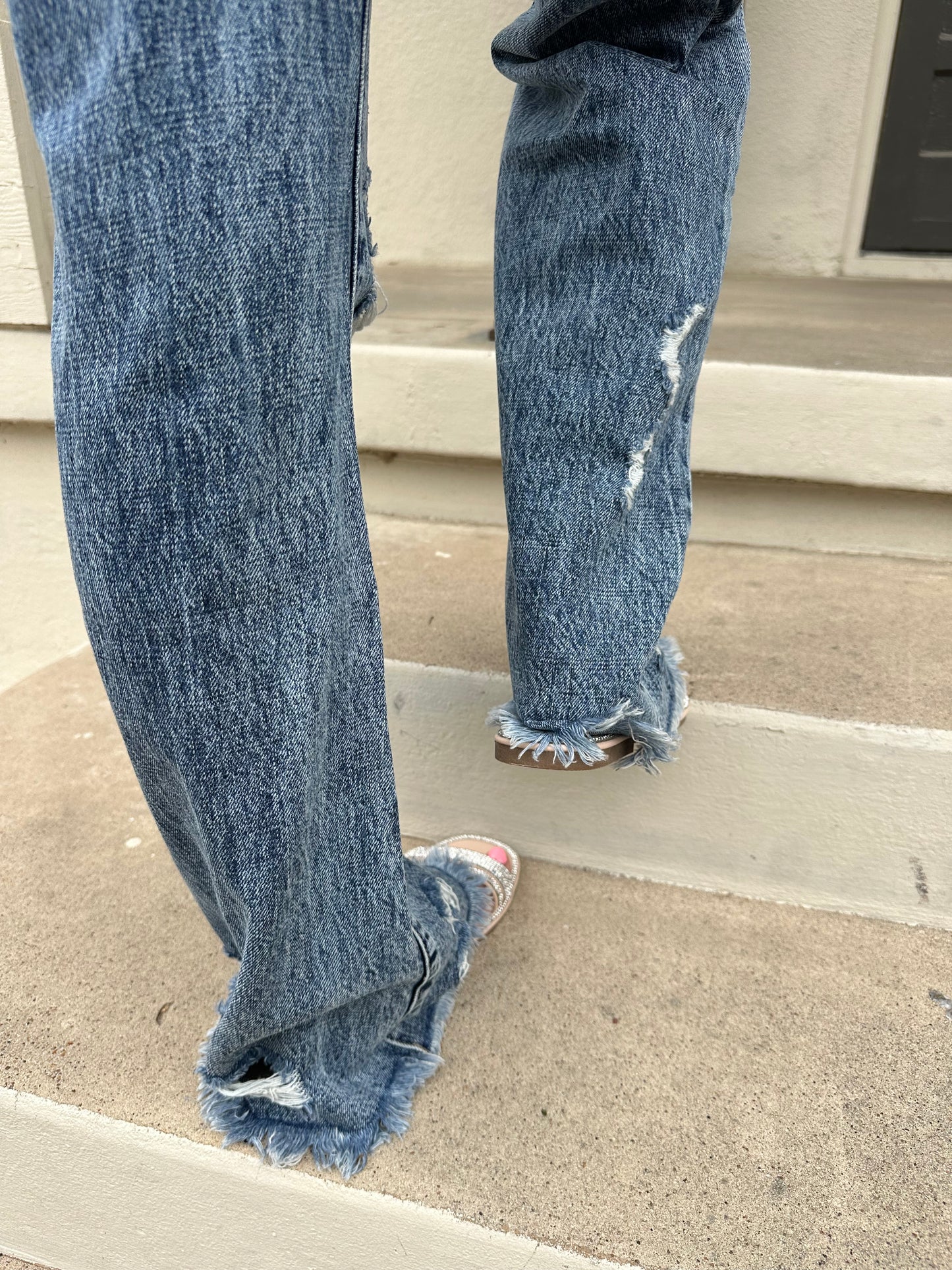 Taylen Marie Distressed Denim Jeans