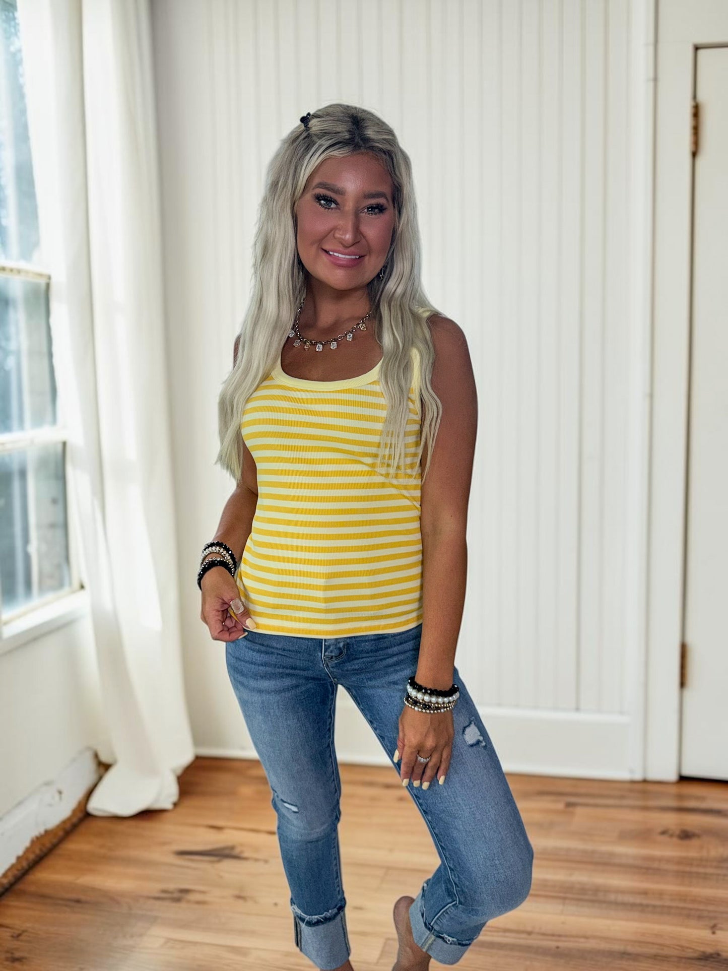 Refined Stripe Tank Top