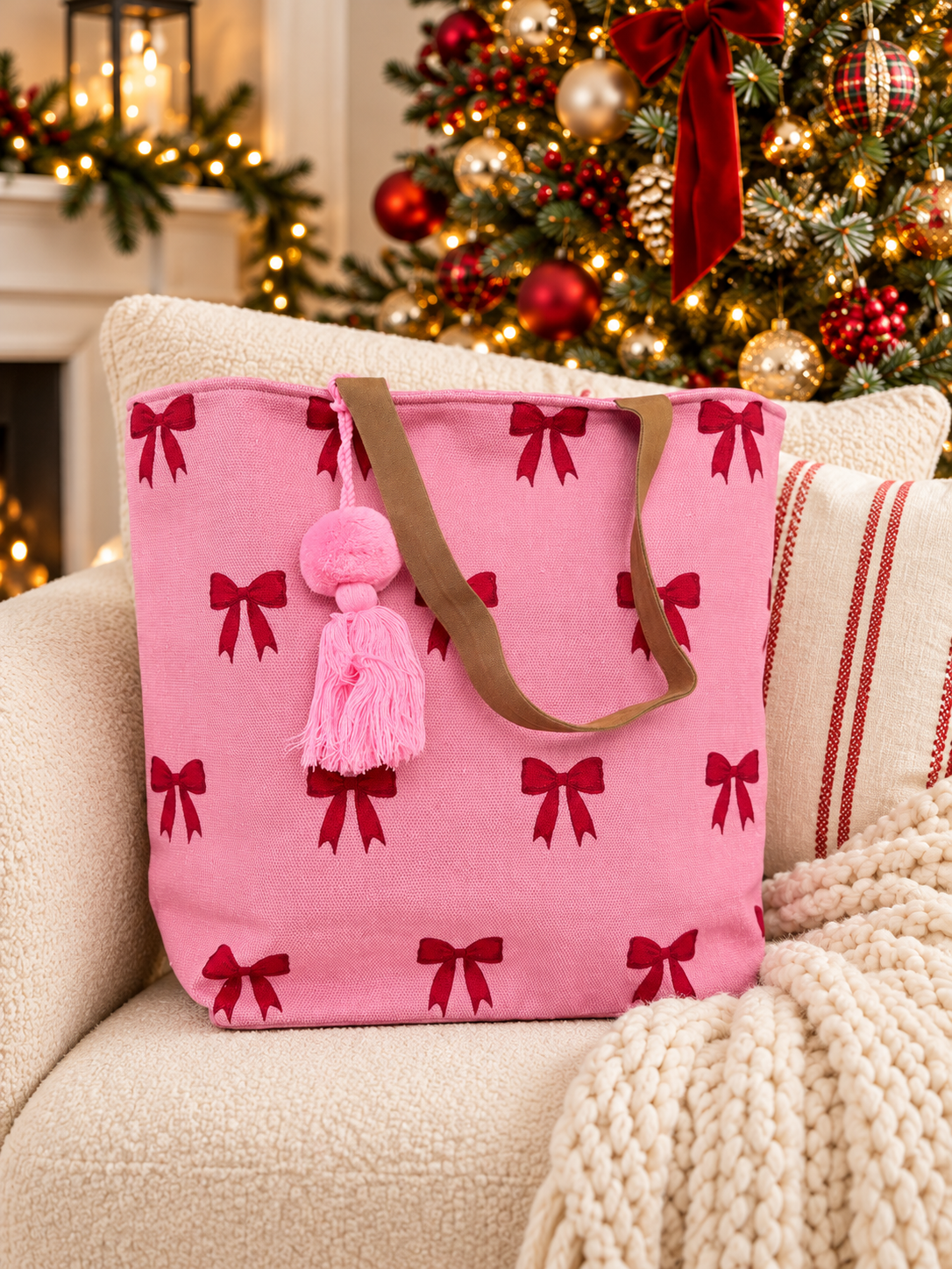 Sweet Chic Bow Tote Bag