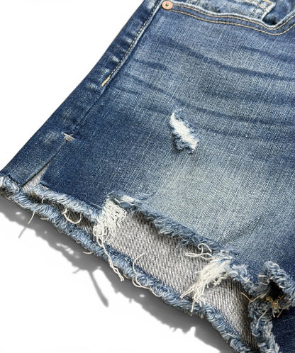 Ellie Mae Frayed Hem Denim Shorts