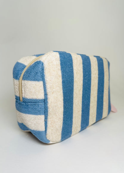 Striped Cosmetic Pouch Travel Bag