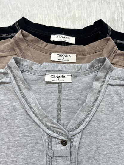 Raw Edge Detailed Button Closure Top