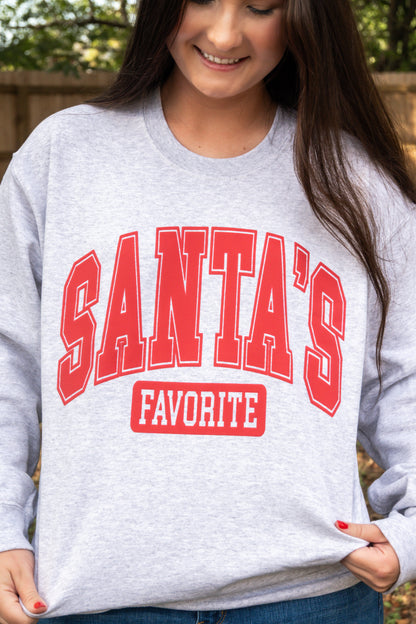 Santa's FAVE PUFF Graphic Crewneck