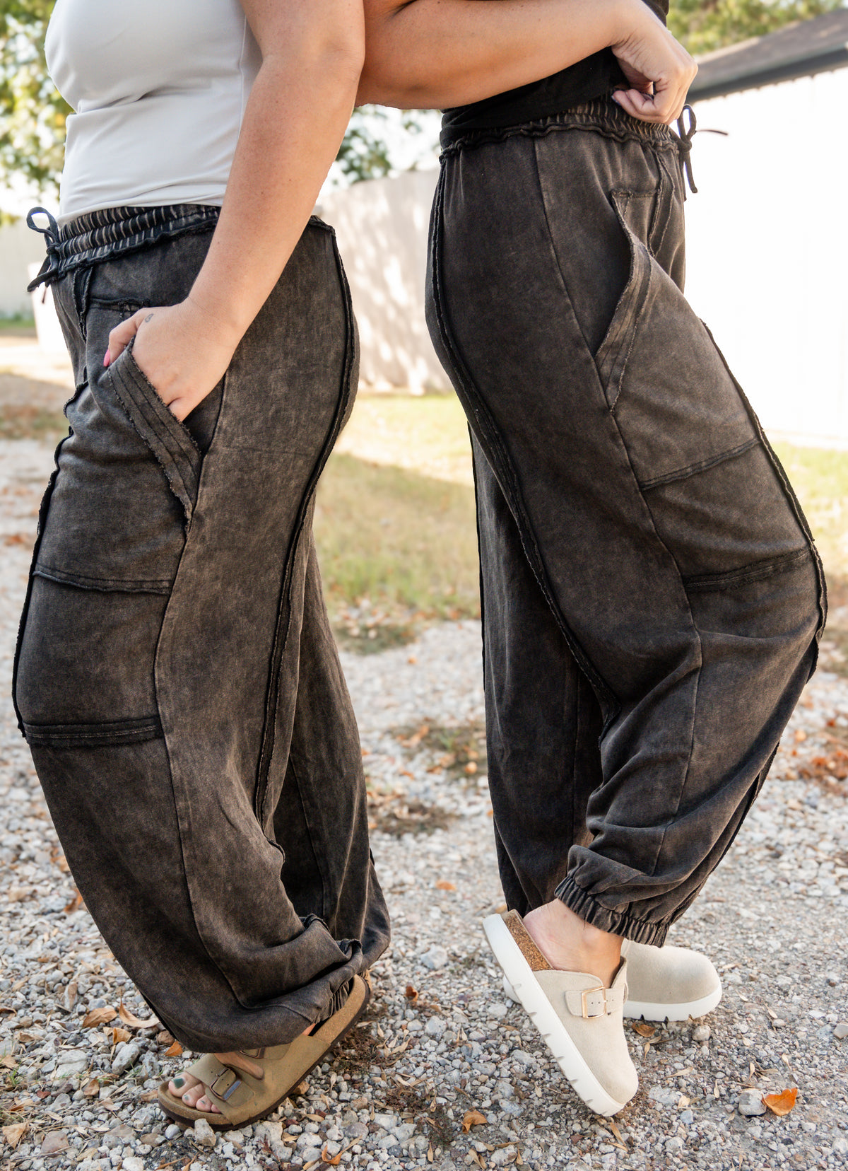 Faded Edge Cargo Joggers
