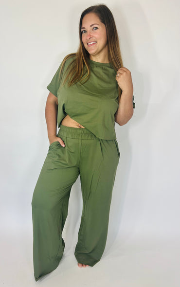 Calling All The Girls Two Piece Pant Set