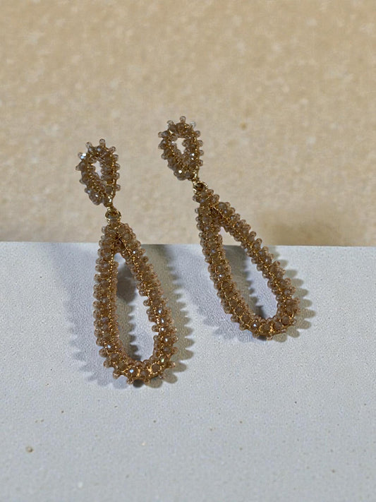 Keep It Formal Gold Stud Dangle Earrings