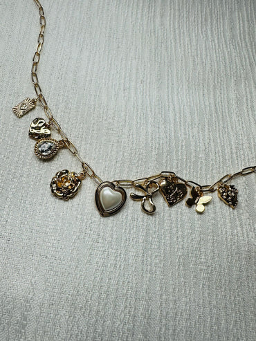 Covered in Bows Charm Necklace