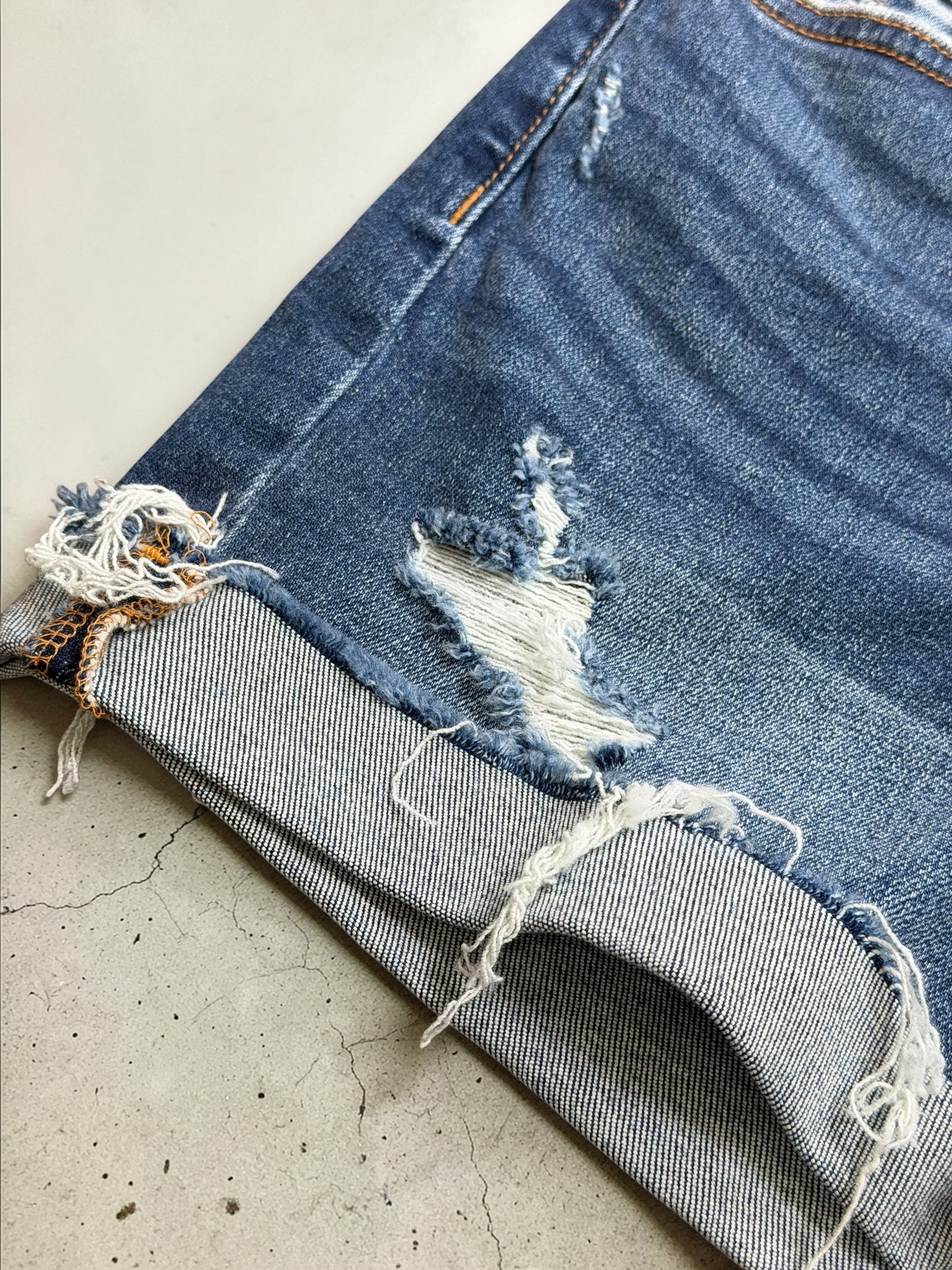 Mia Cuffed Hem Denim Shorts