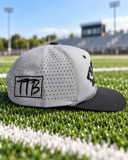 Grey & Black T's Tanning Rope Hat