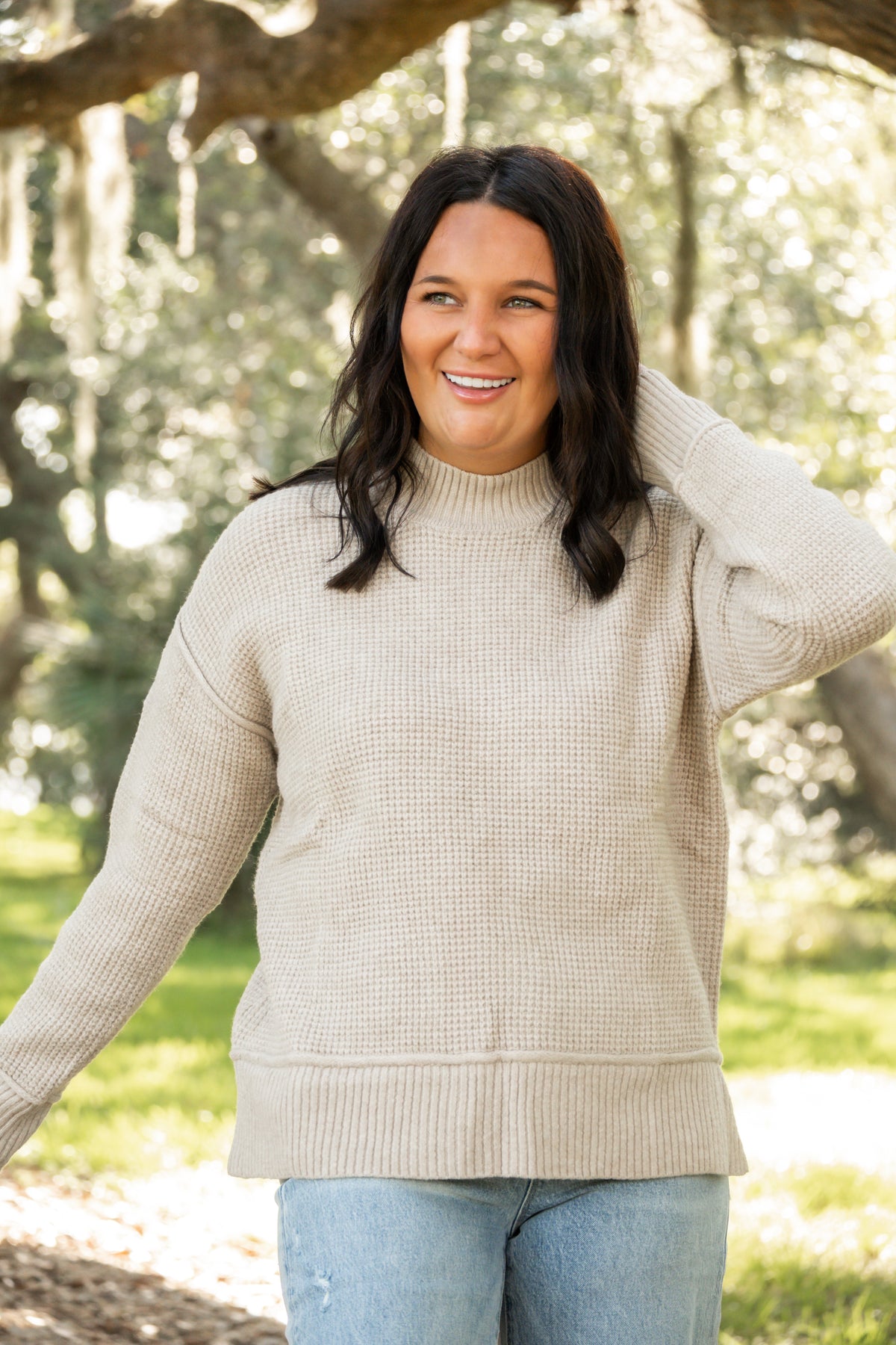 Misty Morning Knit Sweater Top