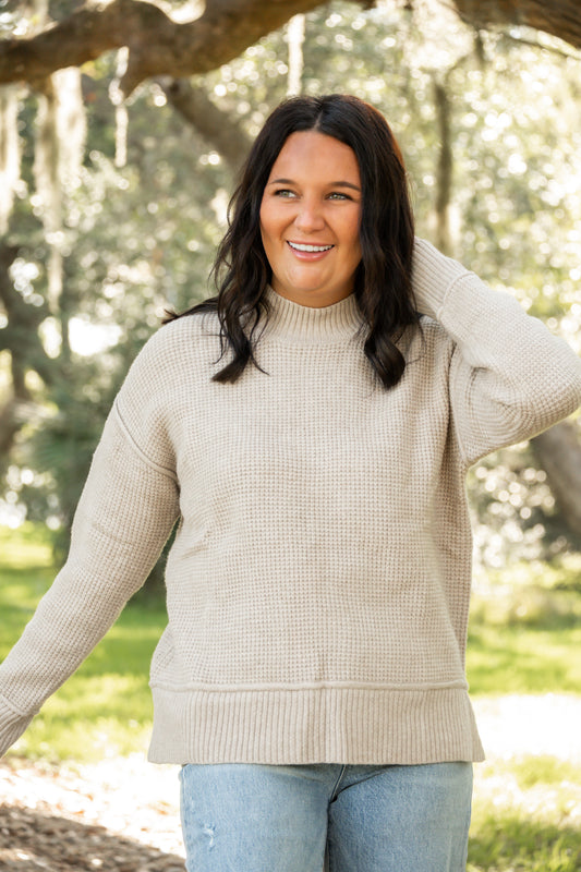 Misty Morning Knit Sweater Top