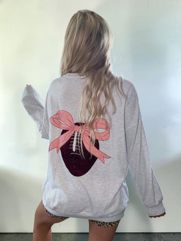 Cheer & Charm Football Sweatshirt