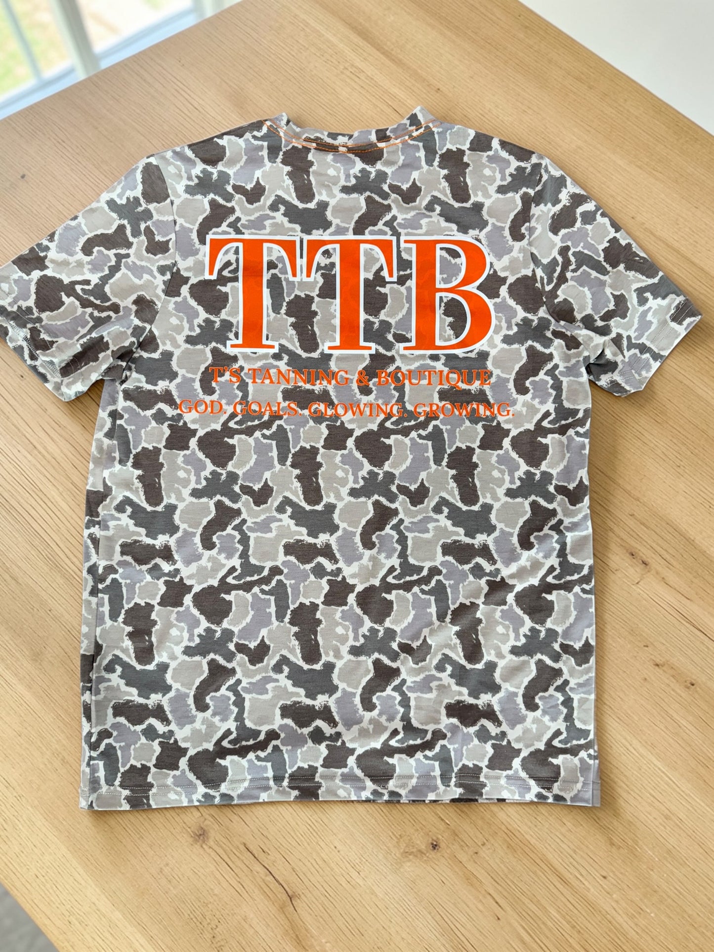 TTB Orange On Camo Graphic Tshirt