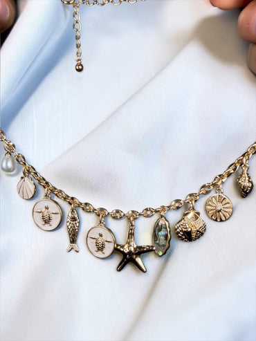 Charming Seashell Charm Necklace