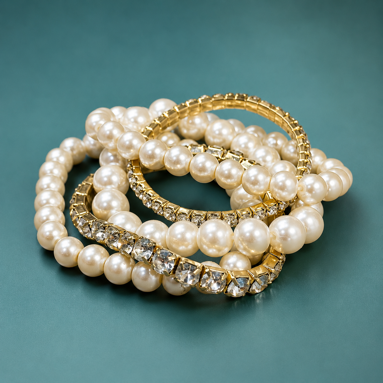 Eternal Radiance Bangle Bracelet Set