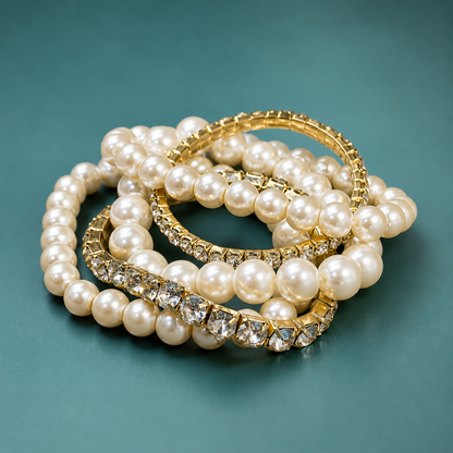 Eternal Radiance Bangle Bracelet Set