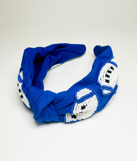 Kick Off Football Beaded Headband