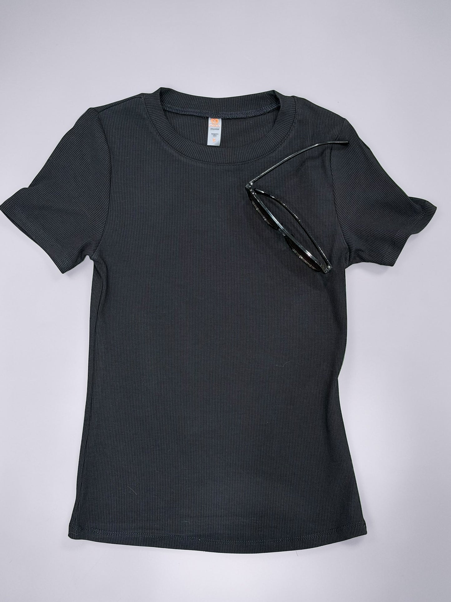 Core Daily Ribbed T-shirt Top