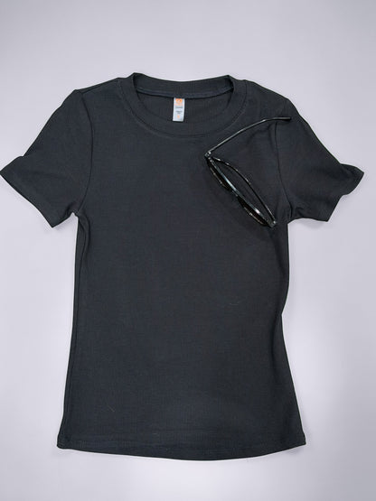 Core Daily Ribbed T-shirt Top