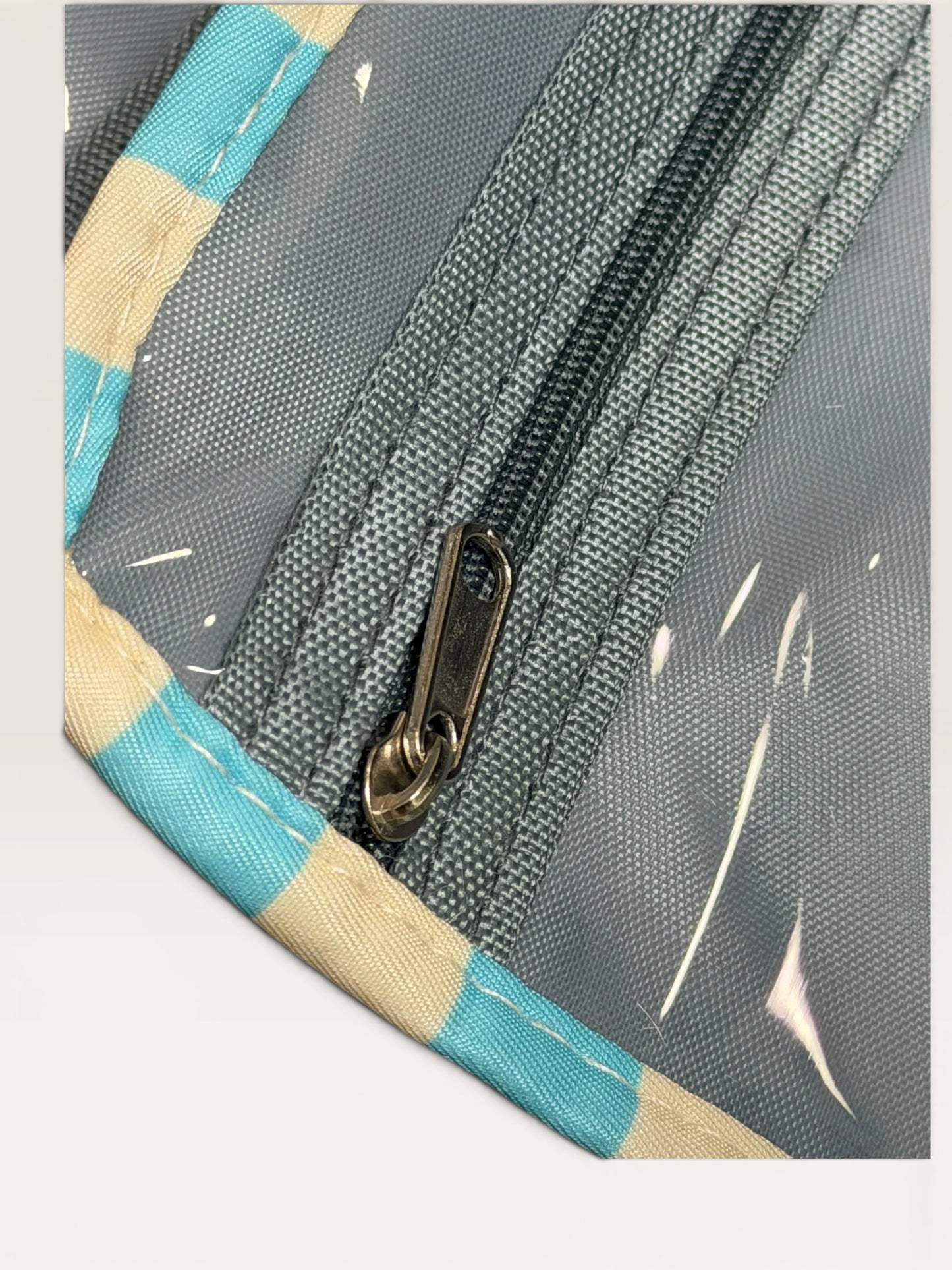 Striped Hanging Toiletry Organizer Bag