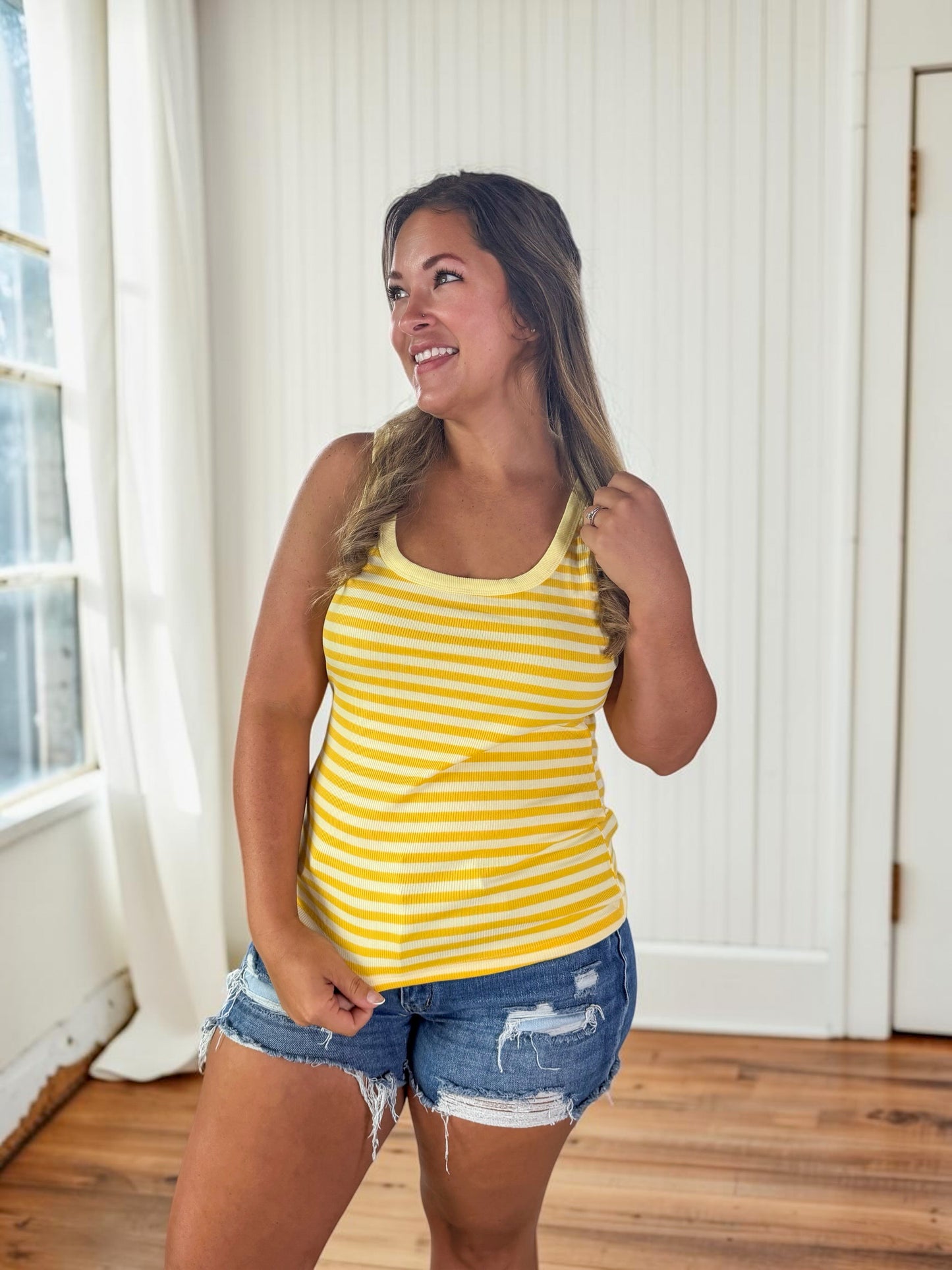 Refined Stripe Tank Top