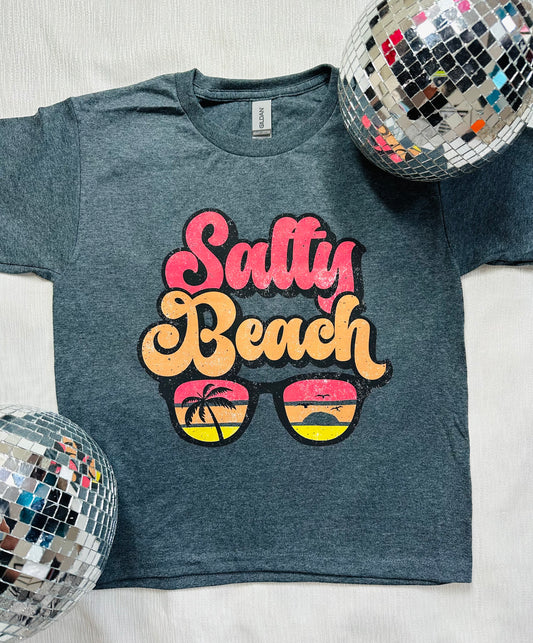 Salty Beach Graphic Tee Size Youth Small