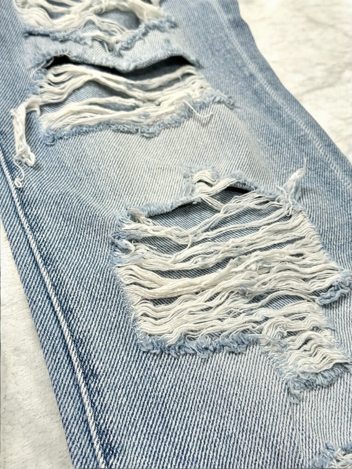 Lara Distressed High Rise Vintage Jean