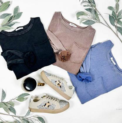 Everyday Essentials Long Sleeve Pocket Tee