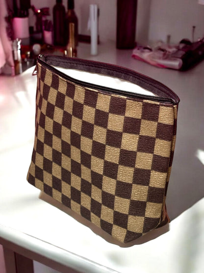 Vanity Check Travel Cosmetic Pouch