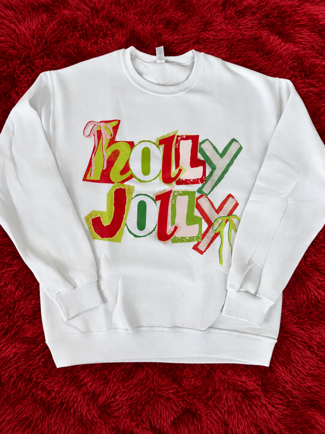Scrap Book Jolly Jingle Time Graphic Crewneck Top