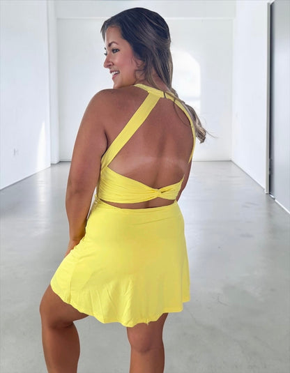 Sun-flare Motion Mini Active Dress