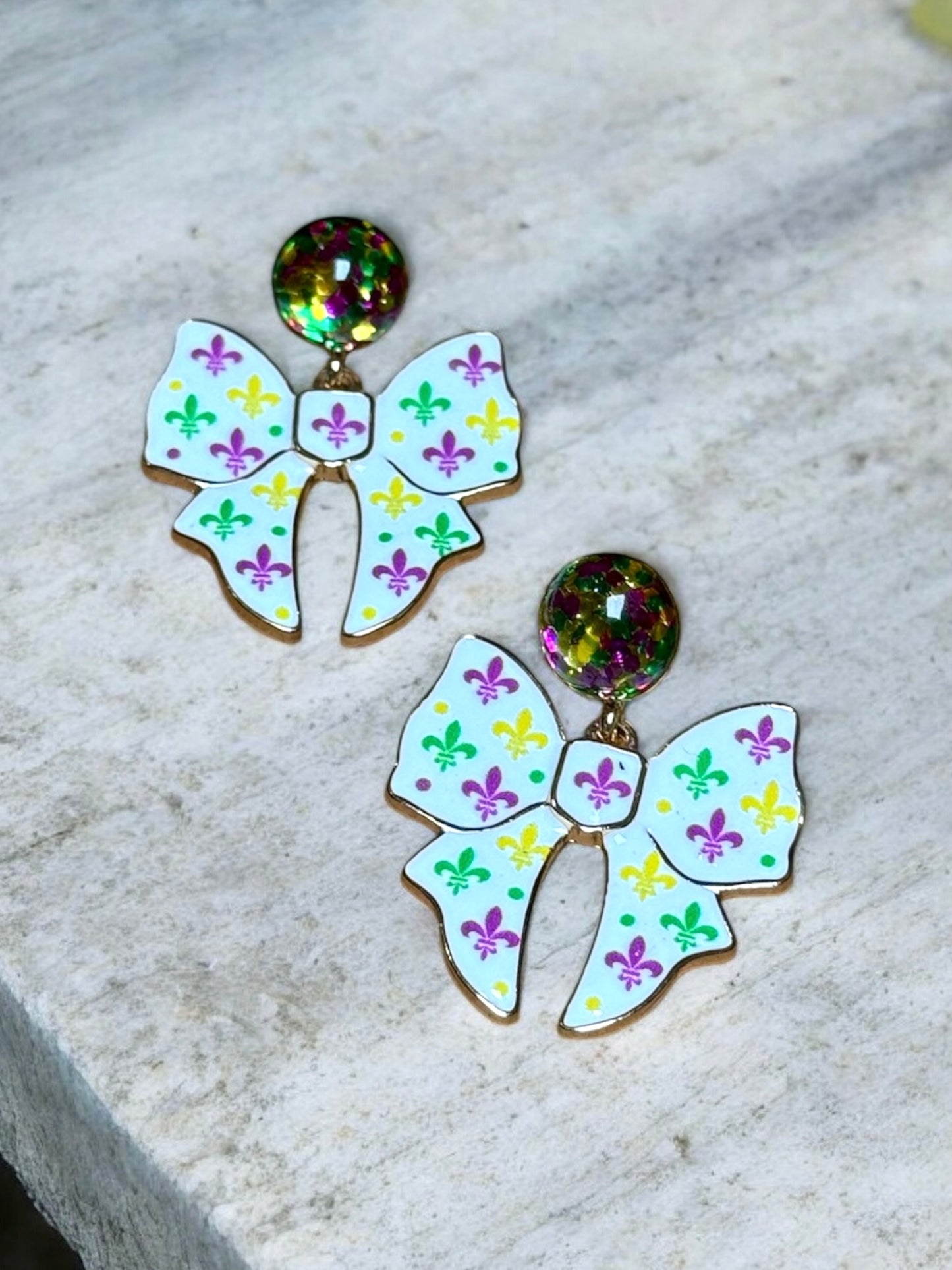 Carnival Cascade Dangle Stud Earrings