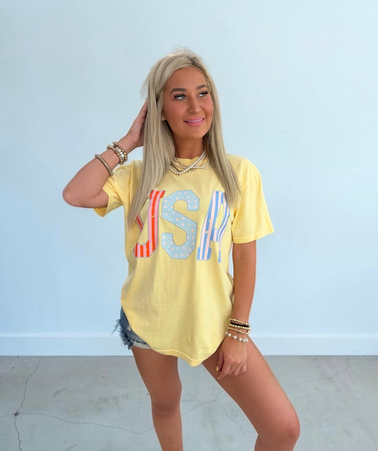 Pastel USA Graphic T-shirt