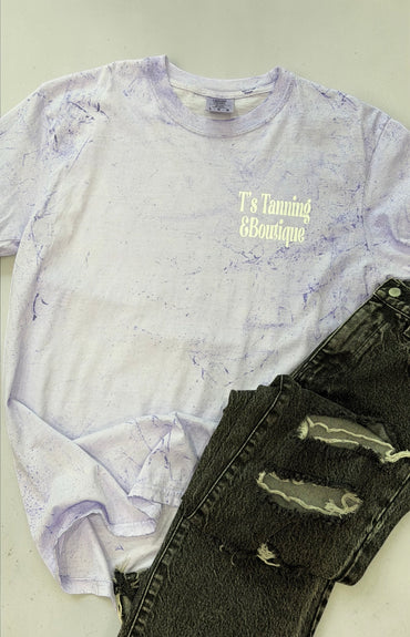 Purple And White TTB Logo Graphic T-shirt