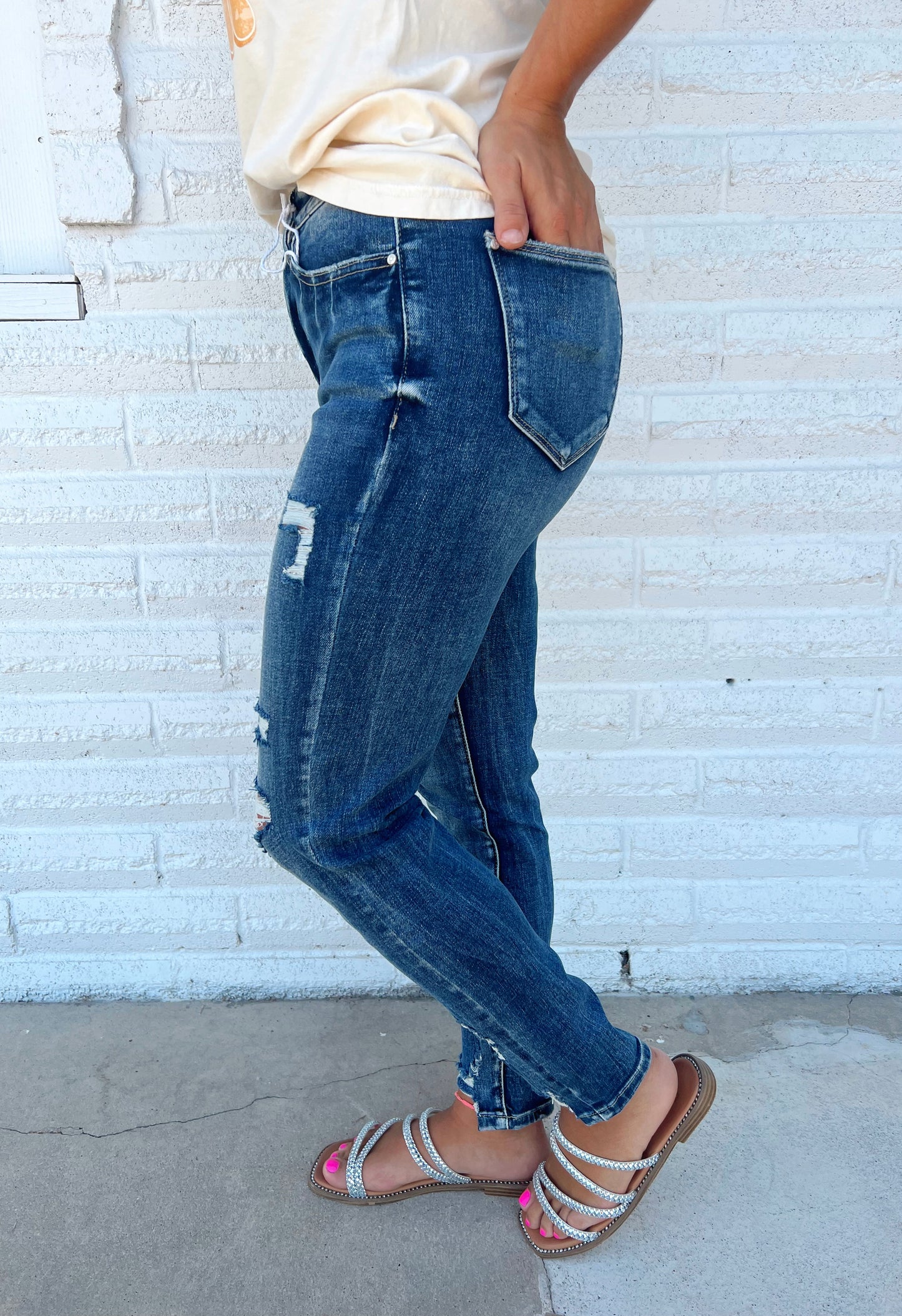 Peyton Distressed Skinny Jeans