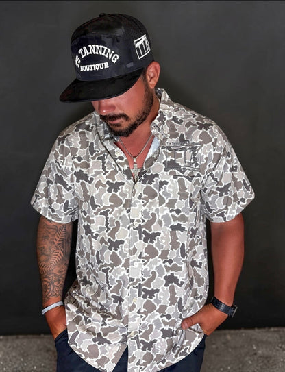 Men's TTB Camo Button Up
