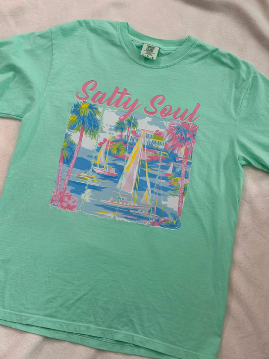 Salty Soul Tshirt Size large