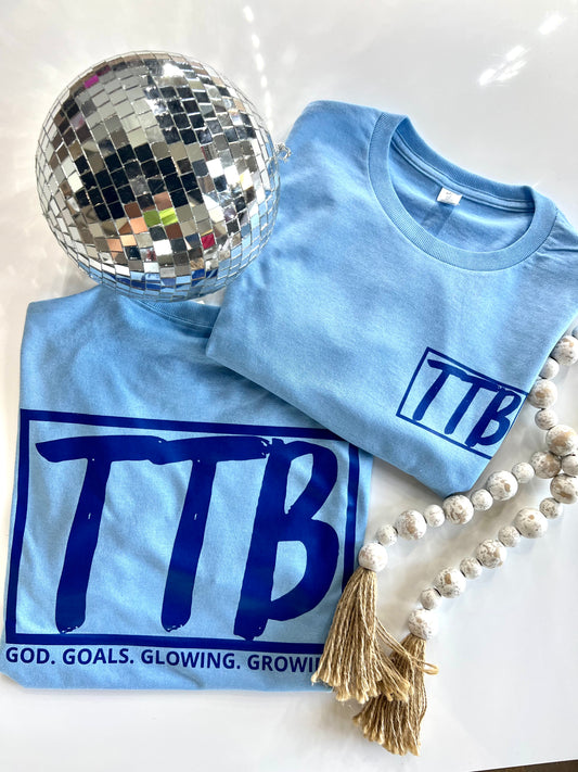 Baby Blue + Navy TTB Graphic Tee