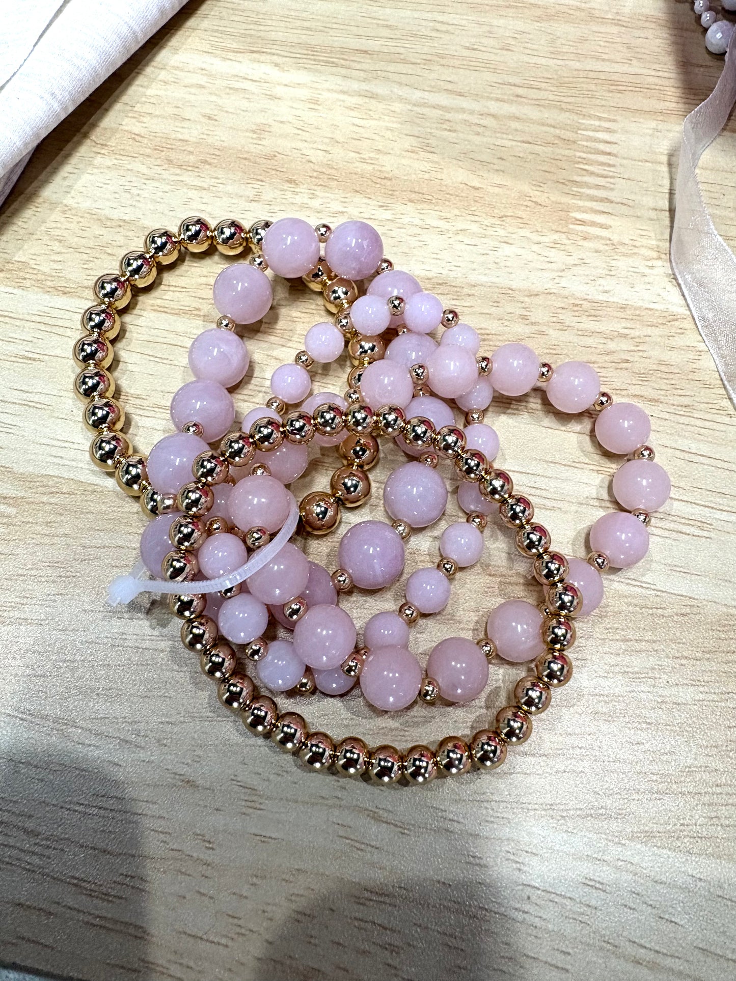 Pink bracelet set