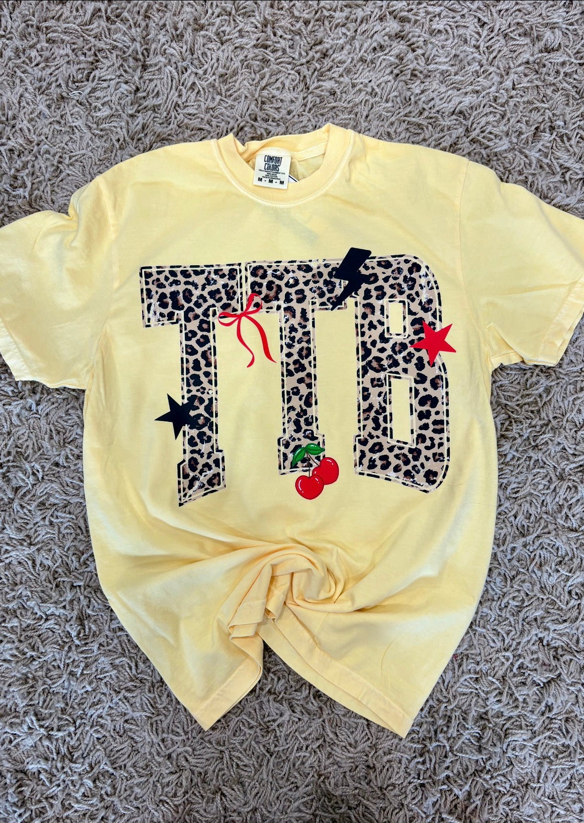 TTB Leopard &Cherries Graphic T-shirt