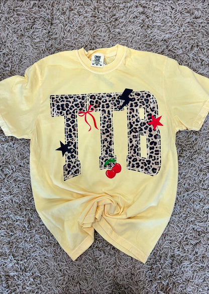 TTB Leopard &Cherries Graphic T-shirt