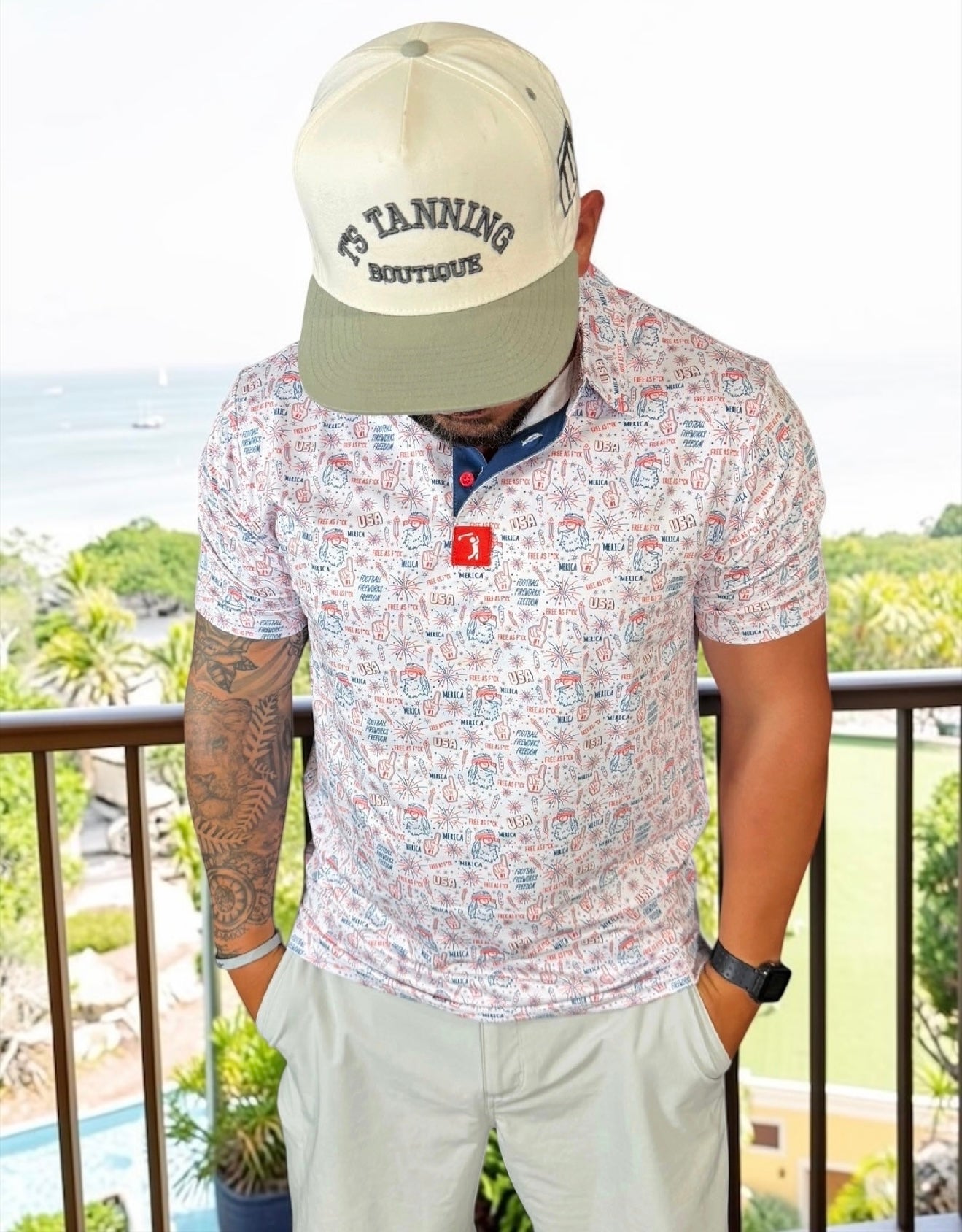 'Merica Free A'F Polo Shirt