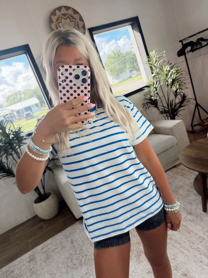 Blue & White Stripe T-shirt