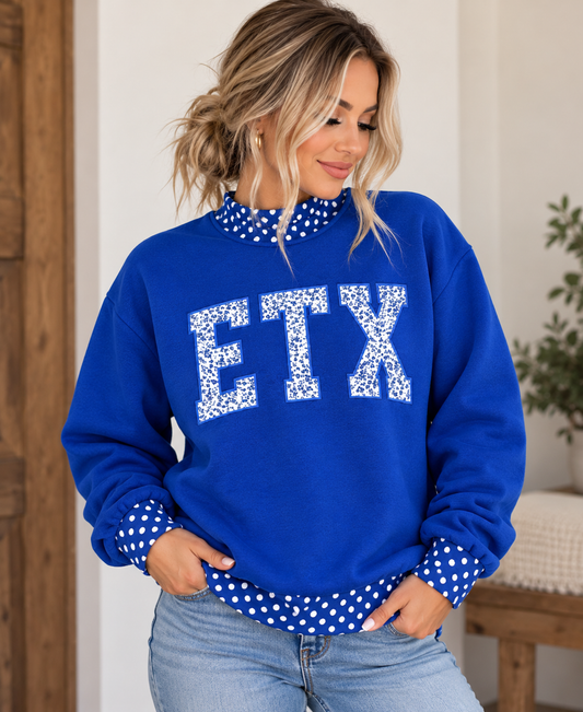 ETX Mock Neck Sweatshirt