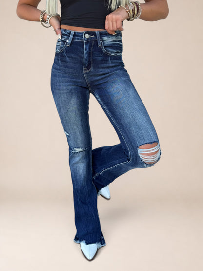 Dixie Denim High Rise Flare Jeans