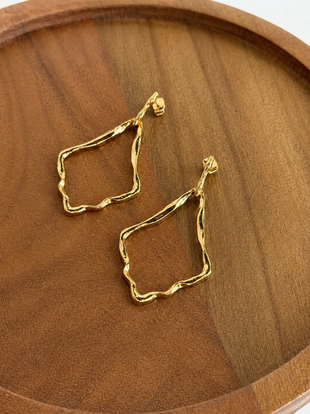 Gold Simple Drop Dangle Earrings