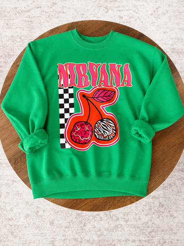Cherries Band Graphic Crewneck