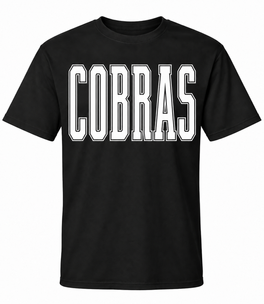 PRE-ORDER Black COBRAS Dri-Fit Graphic Tee