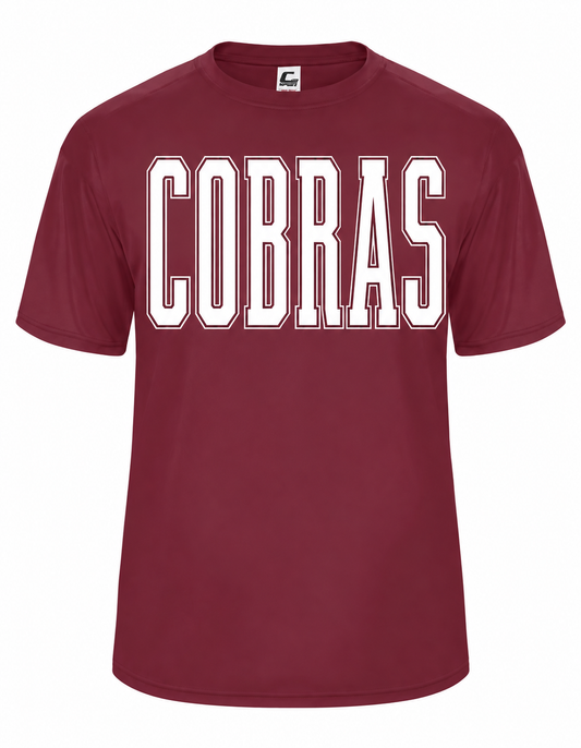 PRE-ORDER Maroon COBRAS Dri-Fit Graphic Tee